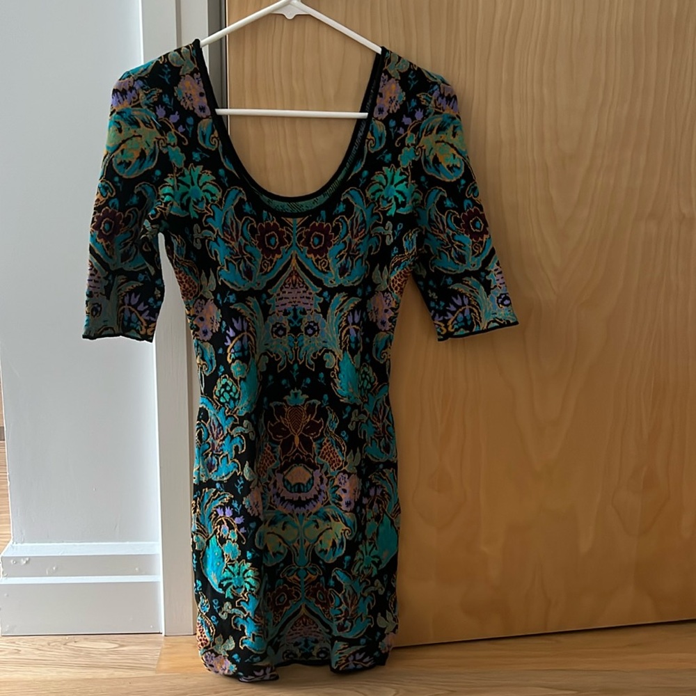 Ronny Kobo bodycon knit soft mini dress Small